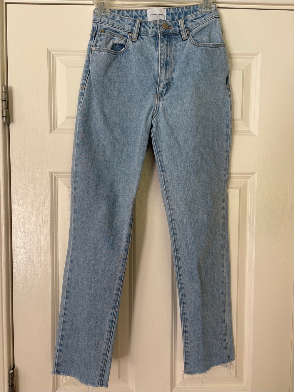 Abrand Light Wash High-Rise Slim jeans